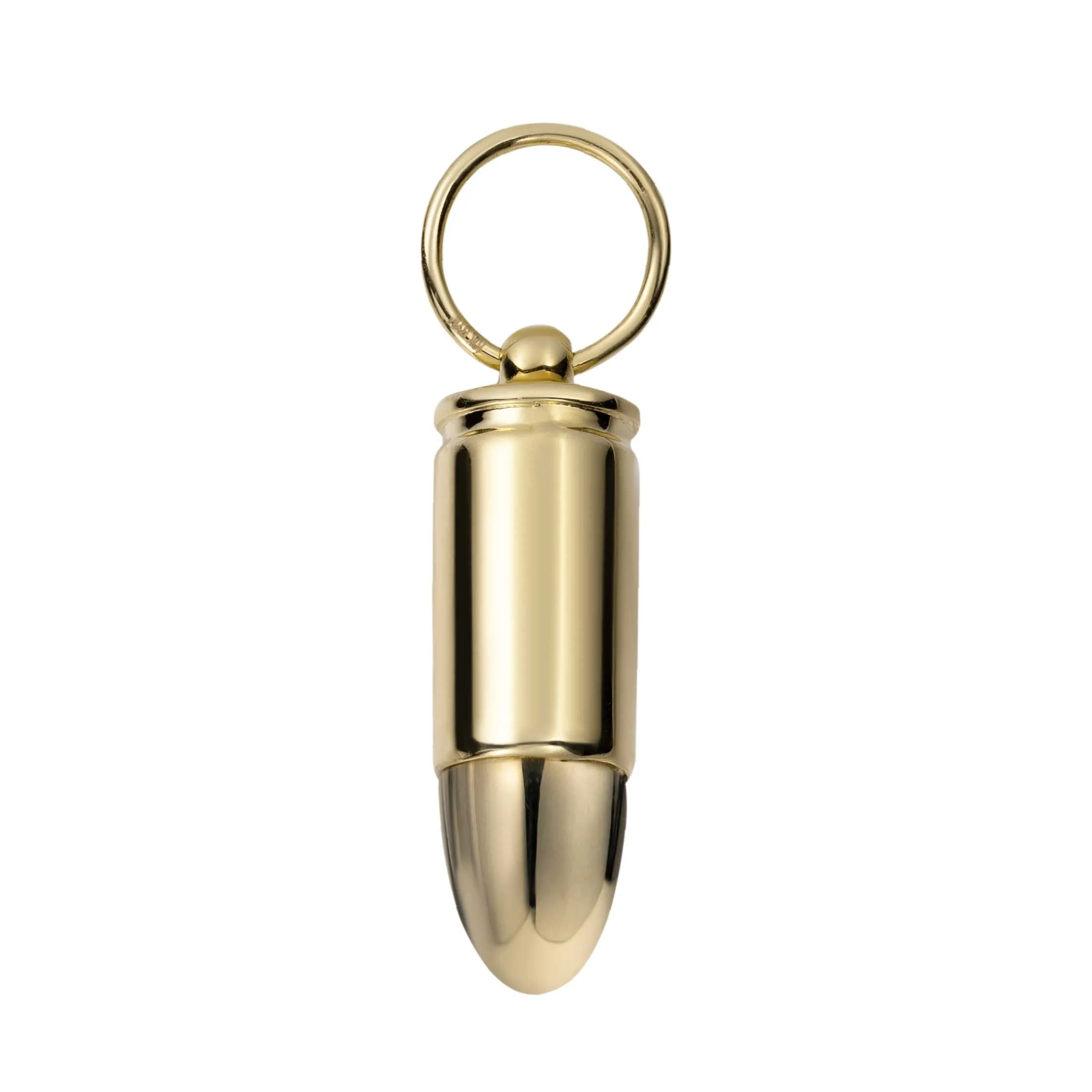 1 1/4" Magnum Bullet Pendant Solid 10K Yellow Gold