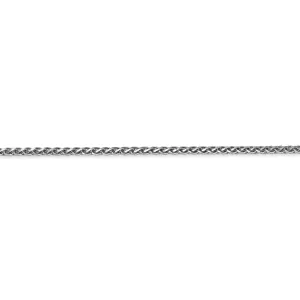 14k White Gold 1.80mm Diamond Cut Spiga Chain