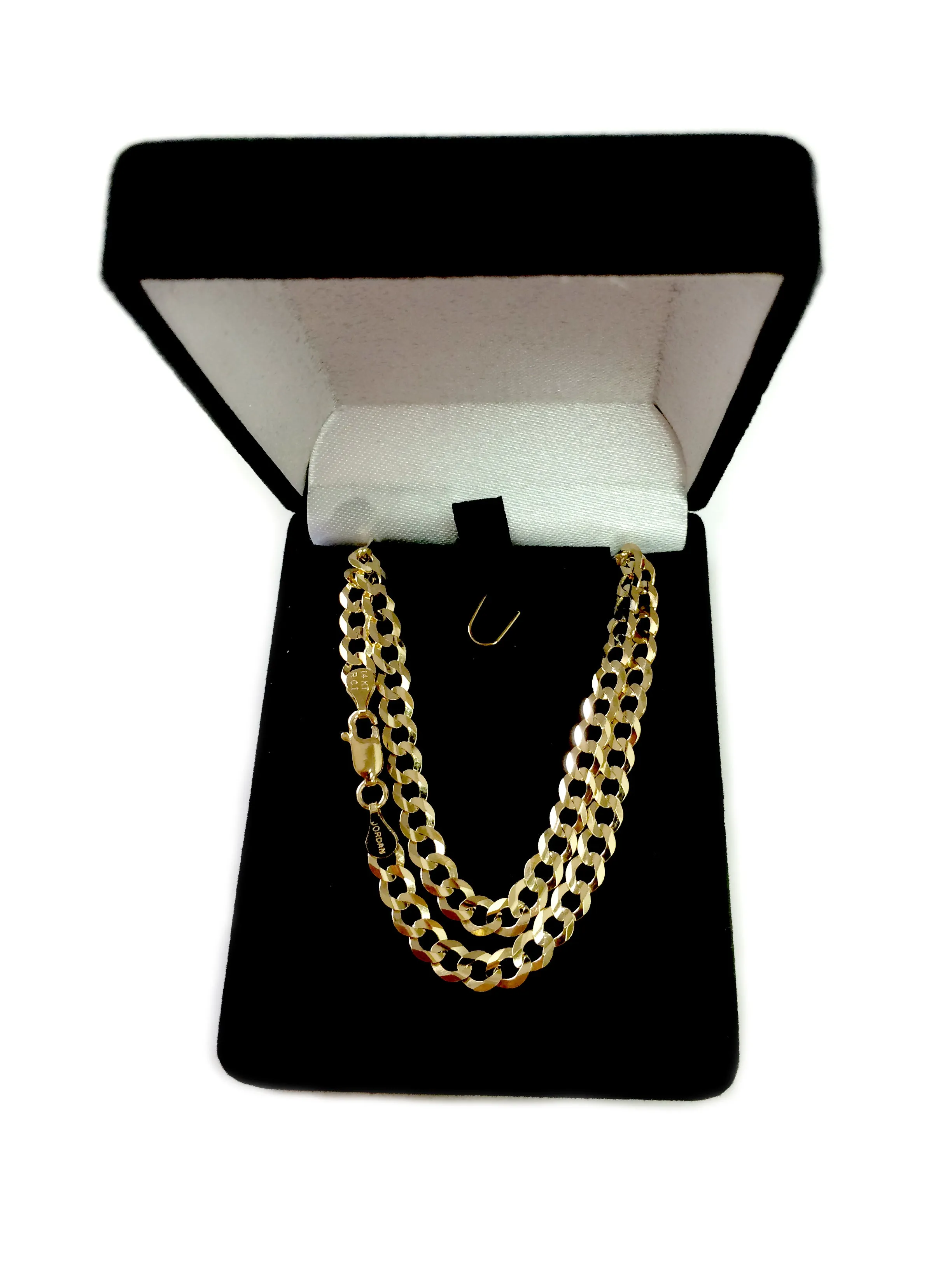 14k Yellow Gold Comfort Curb Chain Necklace, 4.7mm