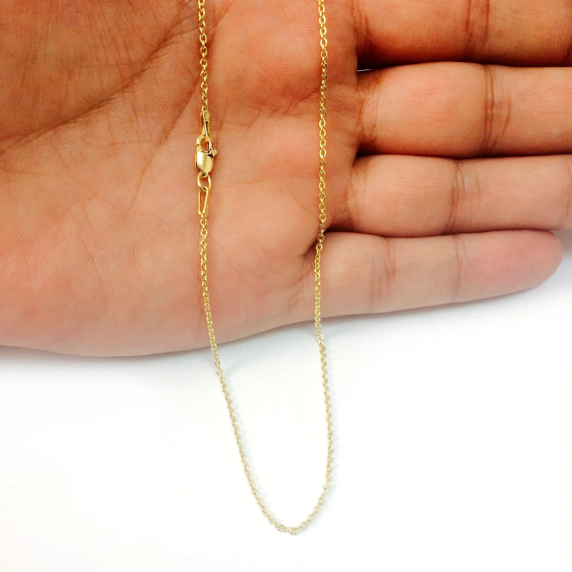 14k Yellow Gold Forsantina Chain Necklace, 1.5mm