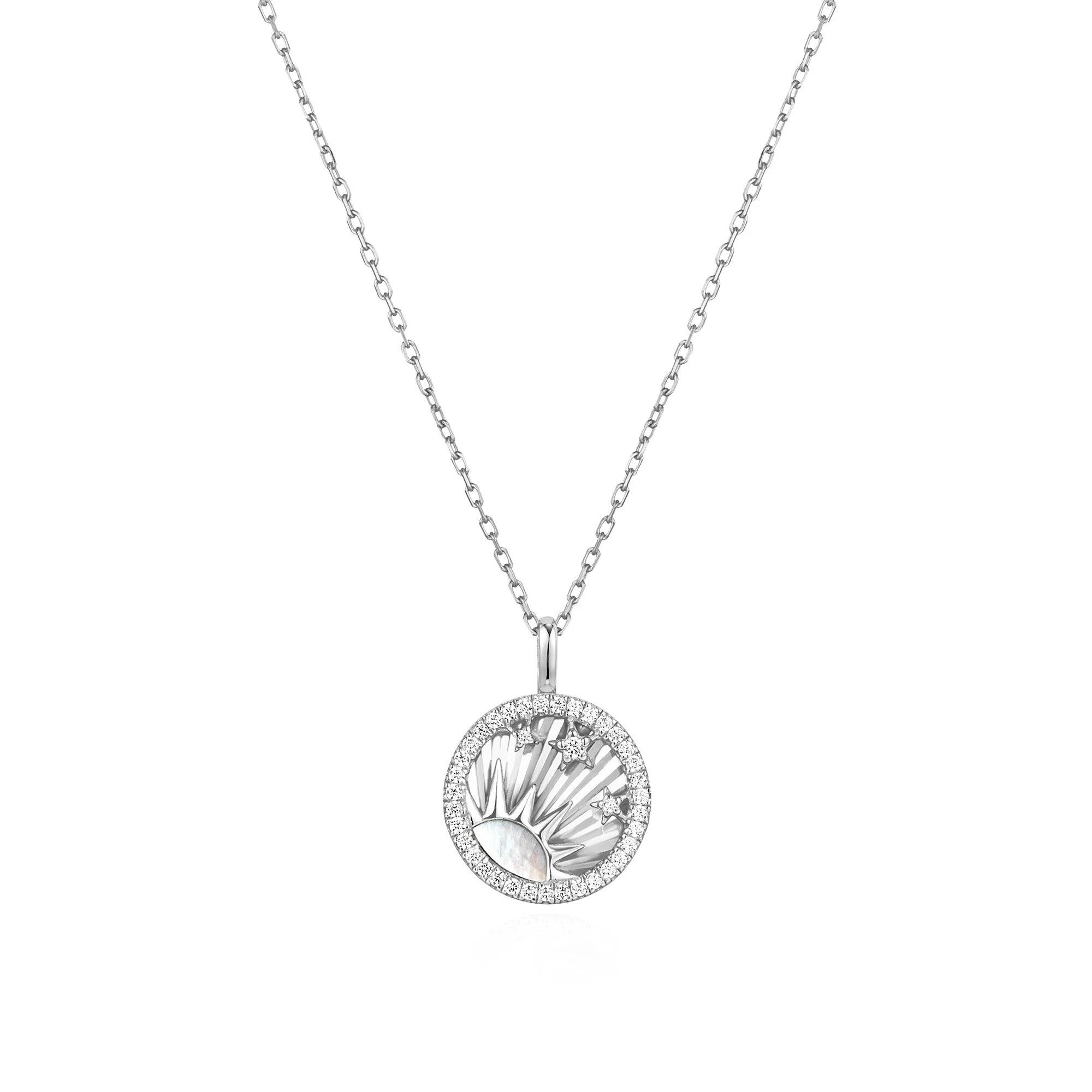 Ania Haie Silver Shiny Sun Star Necklace N059-06H