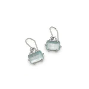 Aquamarine Prism Earrings