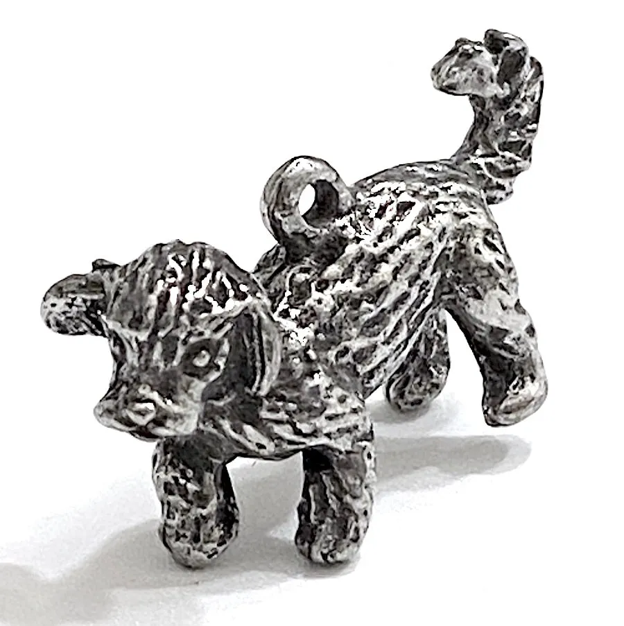 Bichon Frise Pewter Pendant from Green Girl, 1-1/8" Shiny 28mm #GG-531