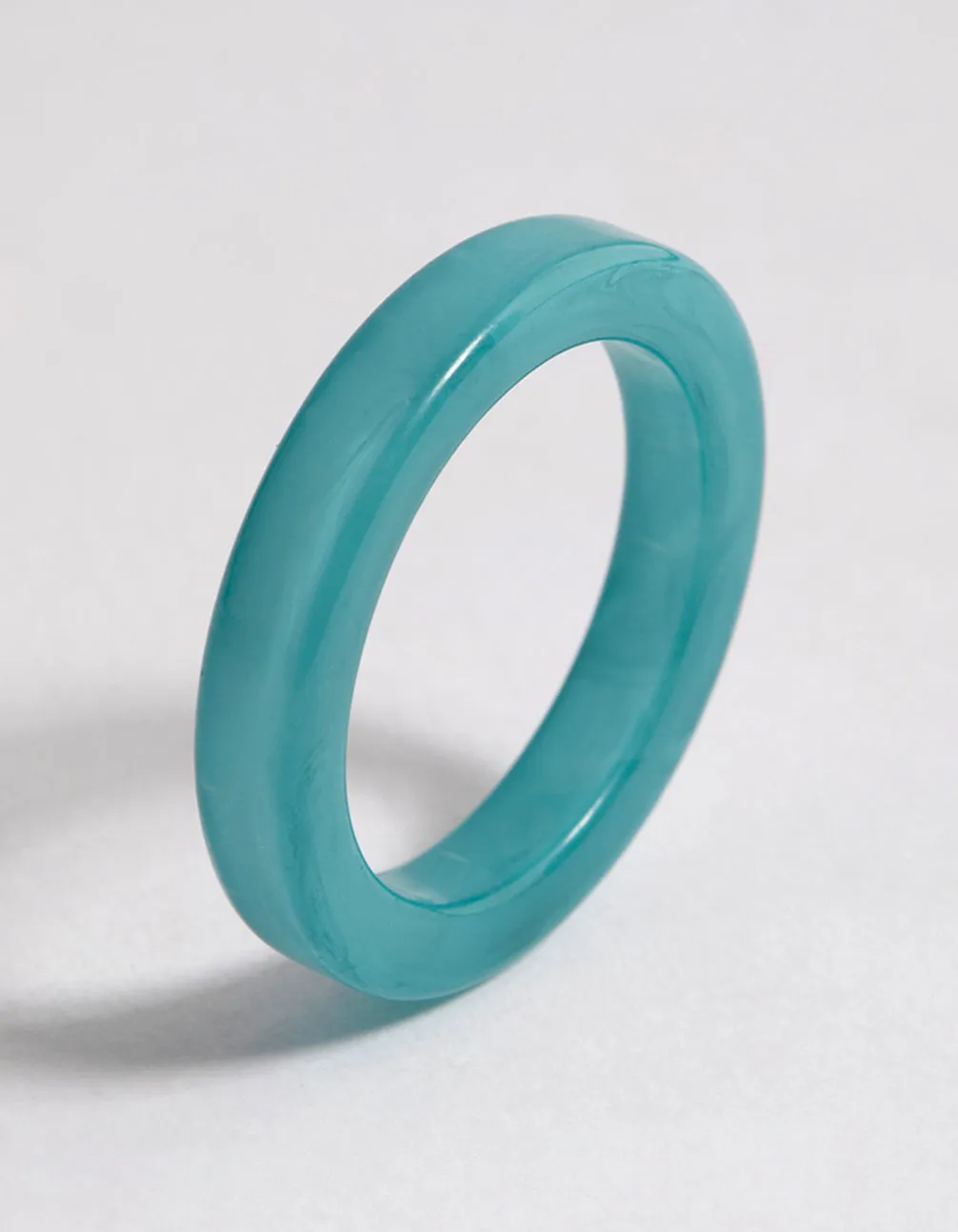 Blue Matte Band Ring