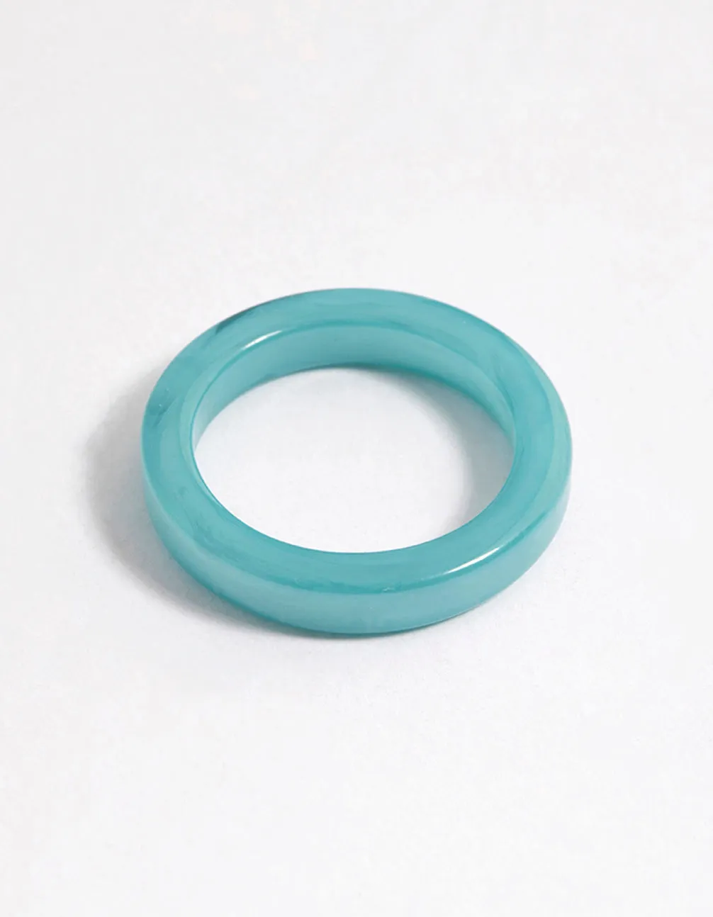 Blue Matte Band Ring