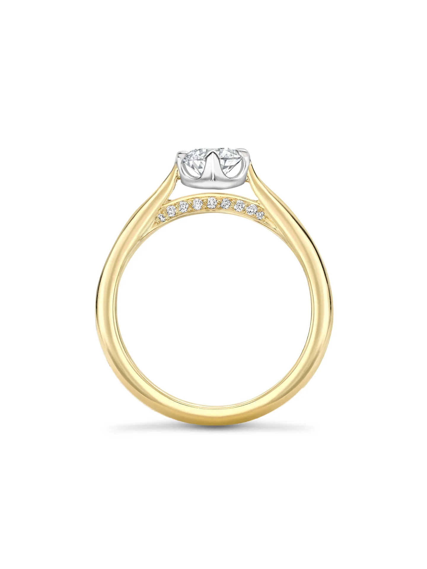 Boodles Brilliance Yellow Gold Diamond Engagement Ring 0.5 Carat