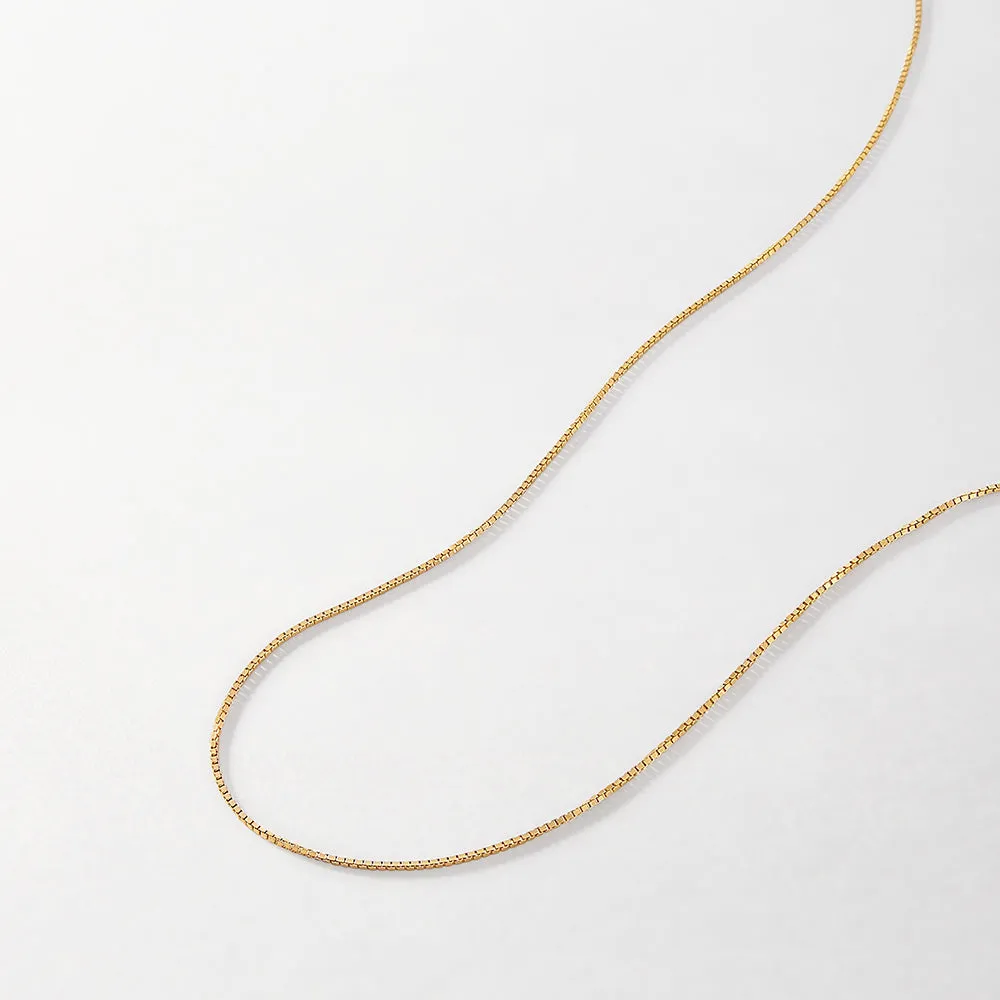 Box Chain Necklace - Gold