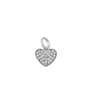 Charm Heart Sparkle Steel