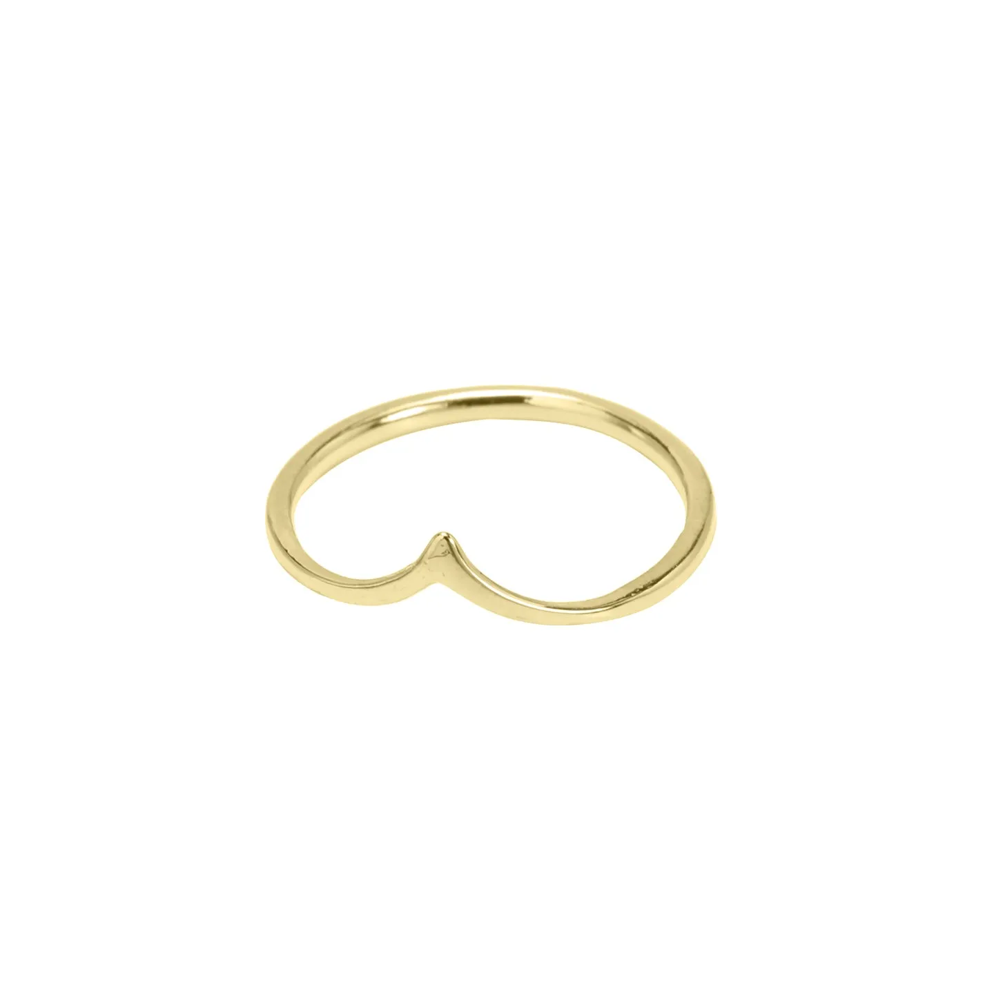 *Chevron V Ring, Gold