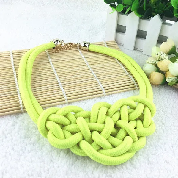 Choker Cotton Necklace Pendants Jewelry Shourouk Necklace Choker Necklaces Pendants Women Gift Kolye Evening Party Jewelry