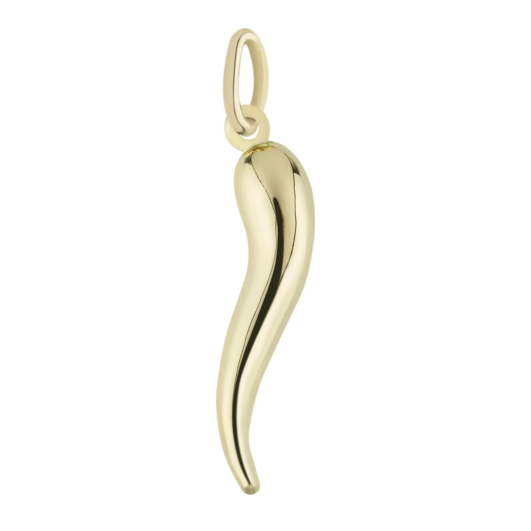 Cornicello Italian Horn Pendant 10K & 14K Yellow Gold