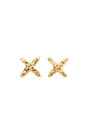 CrosscStud Earrings - Gold