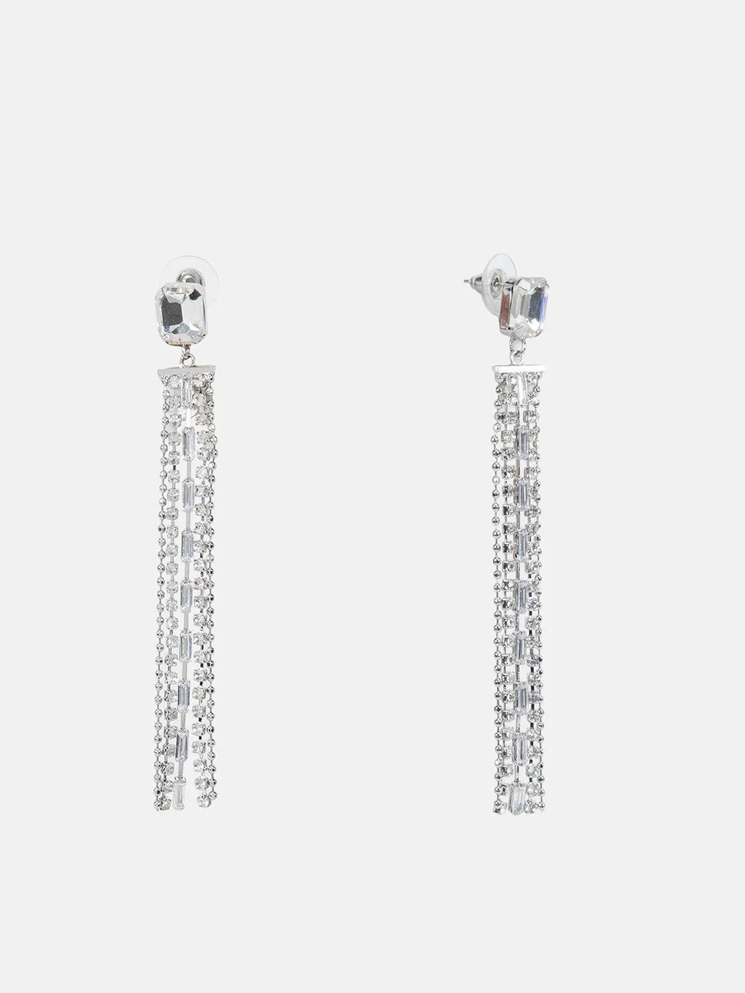 Crystal RhinestoneTassel Earrings