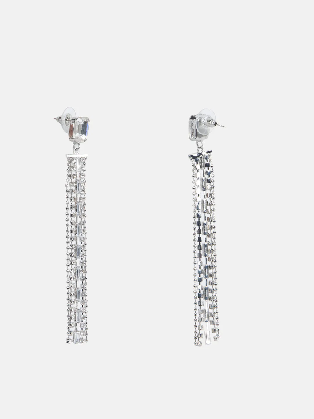 Crystal RhinestoneTassel Earrings