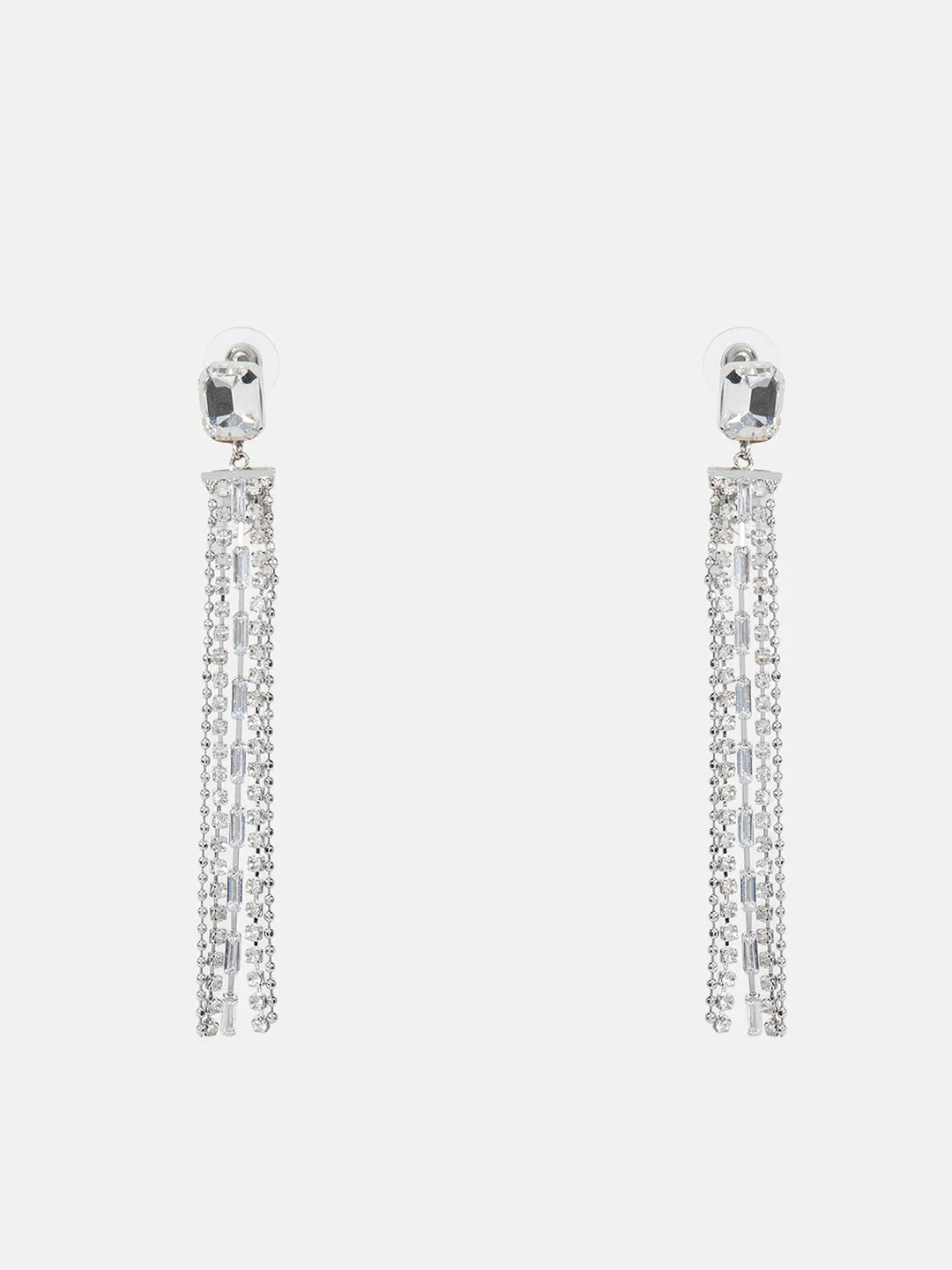 Crystal RhinestoneTassel Earrings