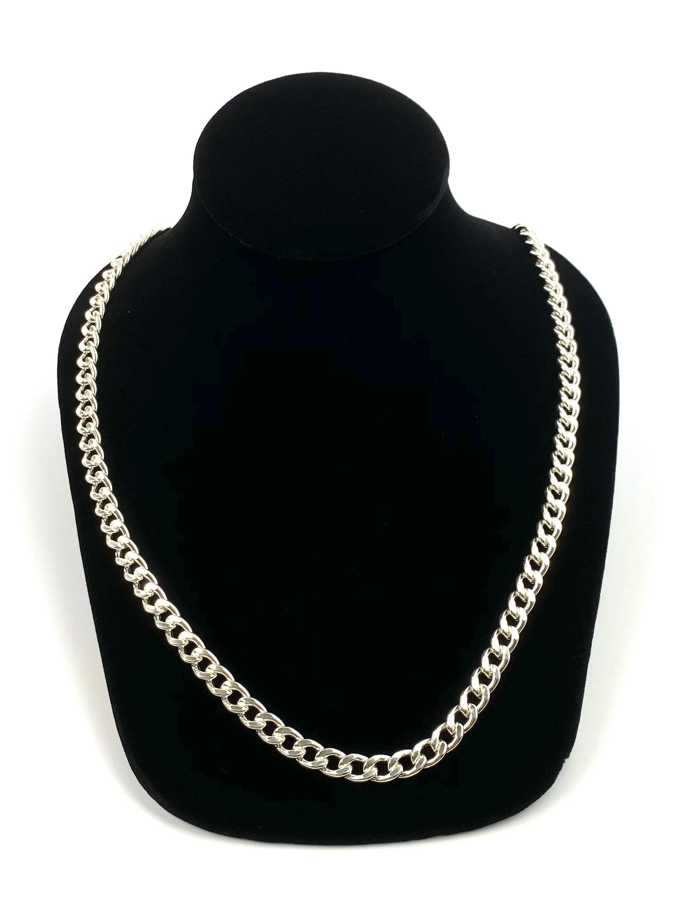 Delicate 24” Sterling Silver Curb Chain, Sku: SM96LC-24