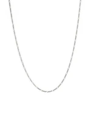 Delicate Figaro Chain in Silver