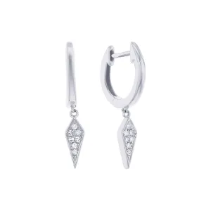 Diamond Kite Drop Earrings