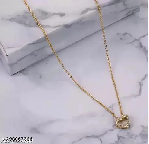 Elite Fancy Women Necklaces & Chains – Gold Plated with Cubic Zirconia