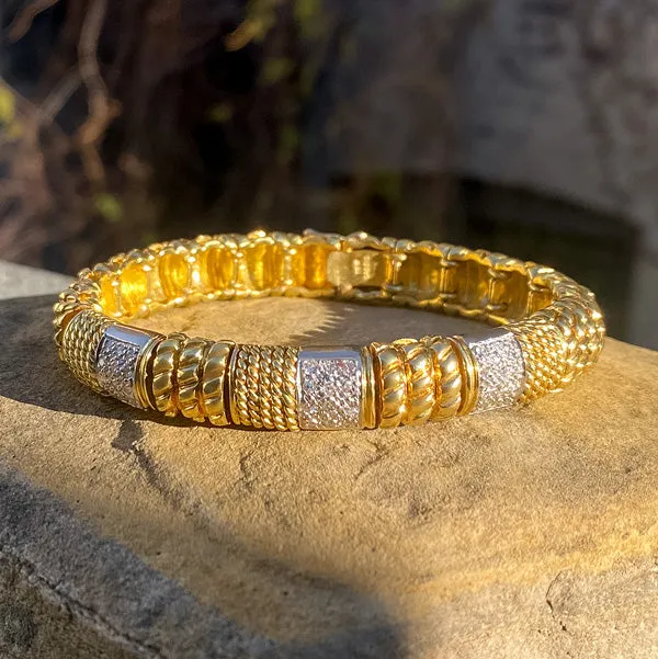 Estate Diamond Gold Bracelet