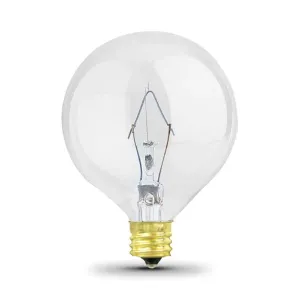 Feit Electric 25-Watt G16 1/2 Clear Decorative Incandescent