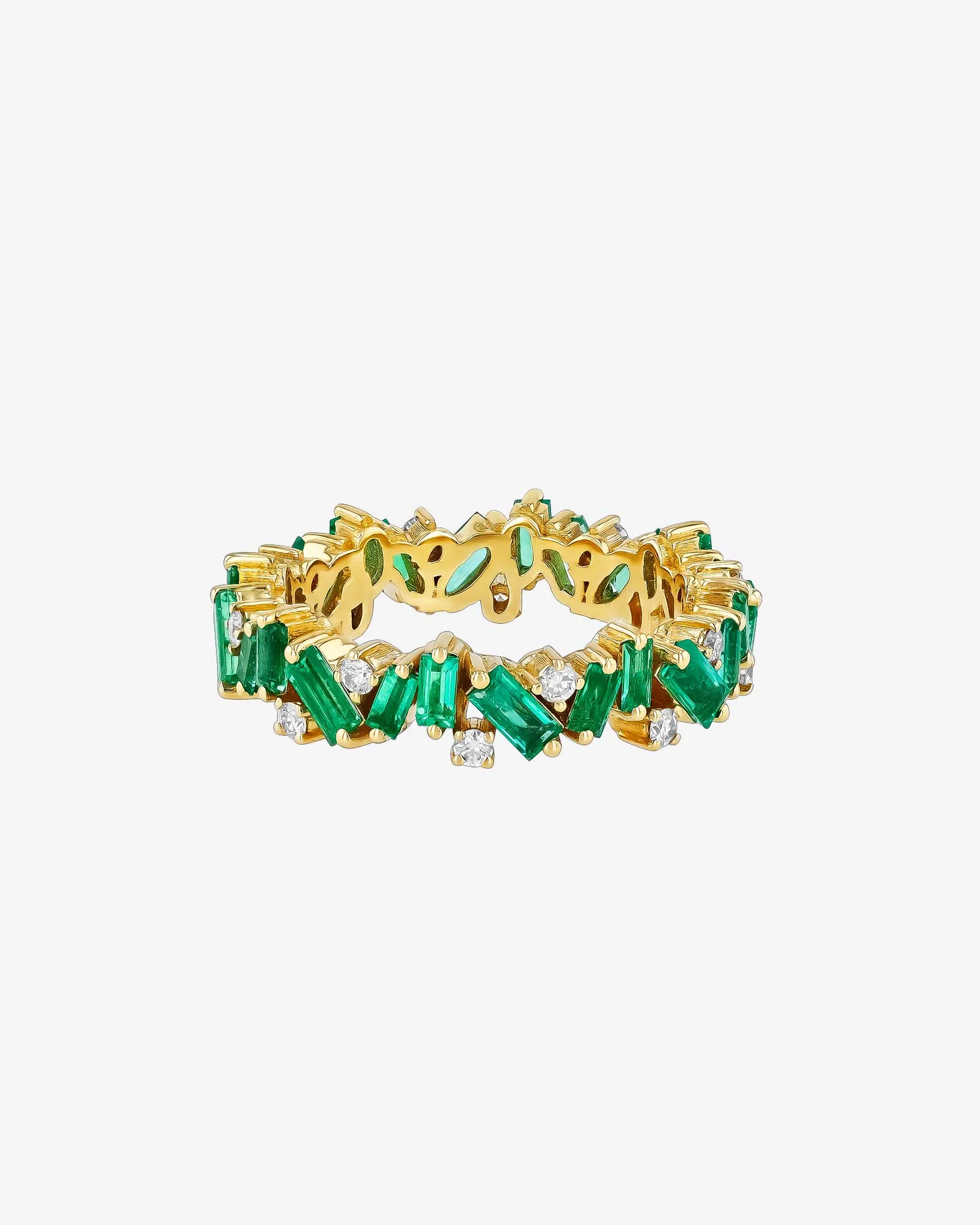 Frenzy Emerald Eternity Band