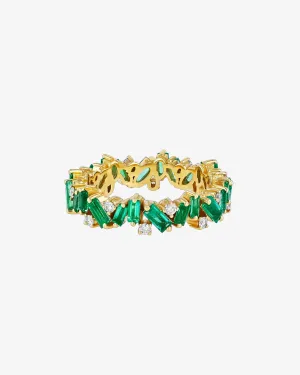 Frenzy Emerald Eternity Band