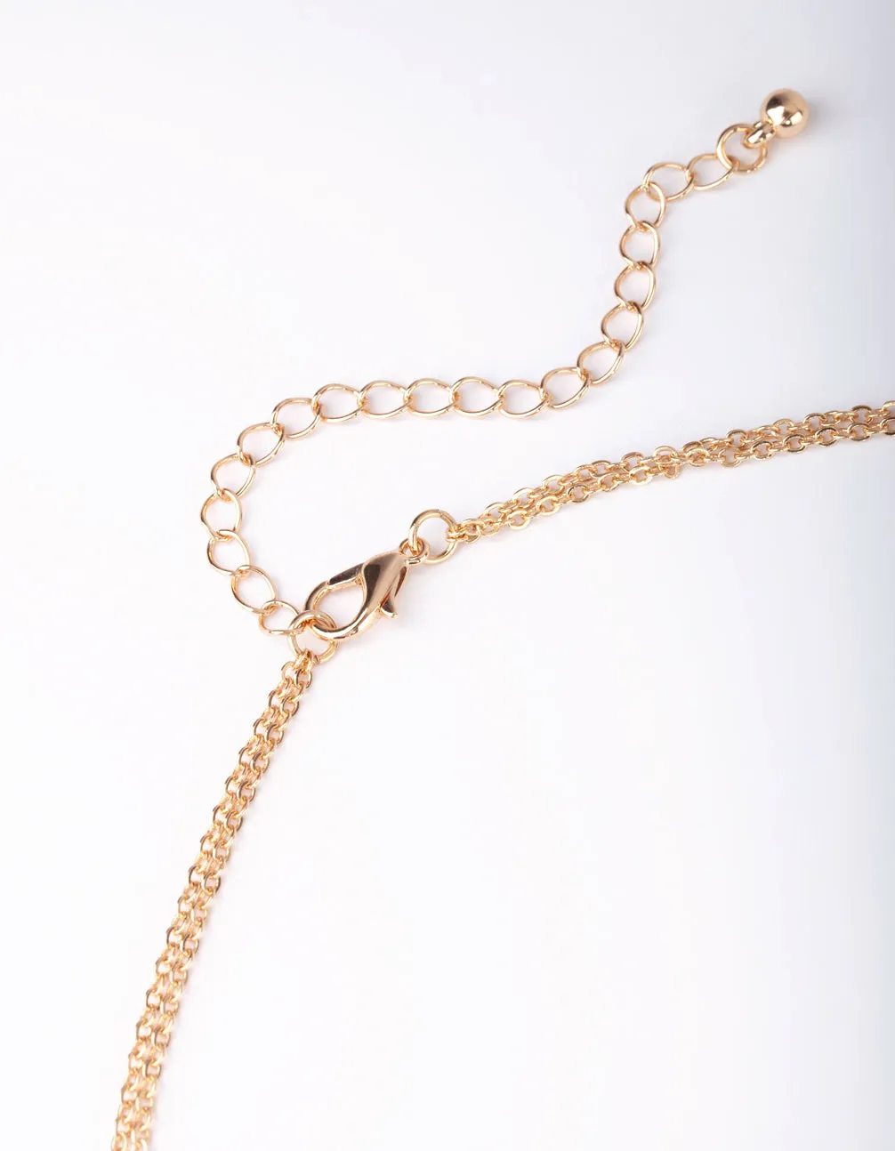 Gold Delicate Diamante Body Chain