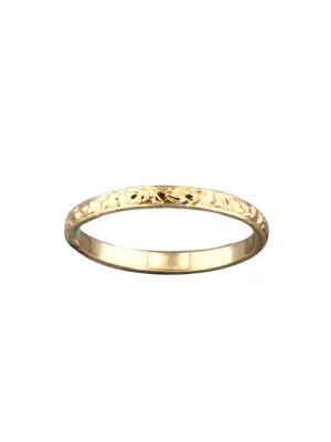 Gold Filled Swirl Band