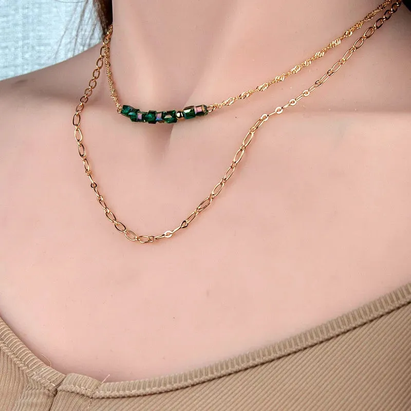 Gold Layered Girls Vintage Choker Statement Gifts Punk Necklace