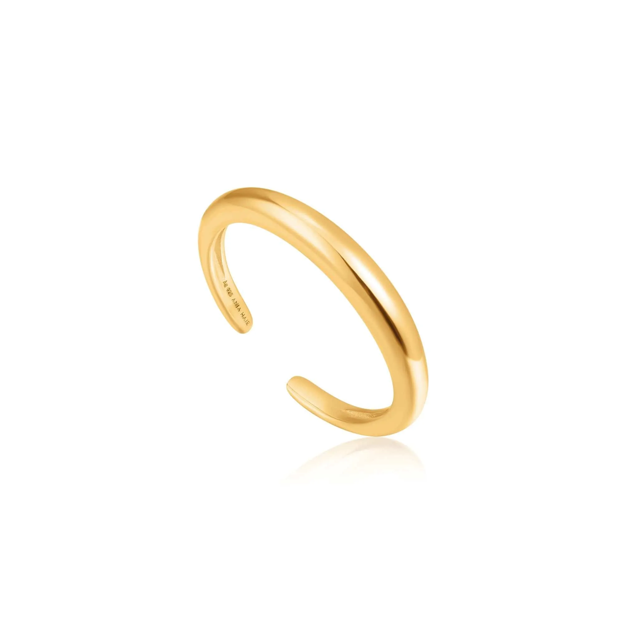 Gold Luxe Band Adjustable Ring