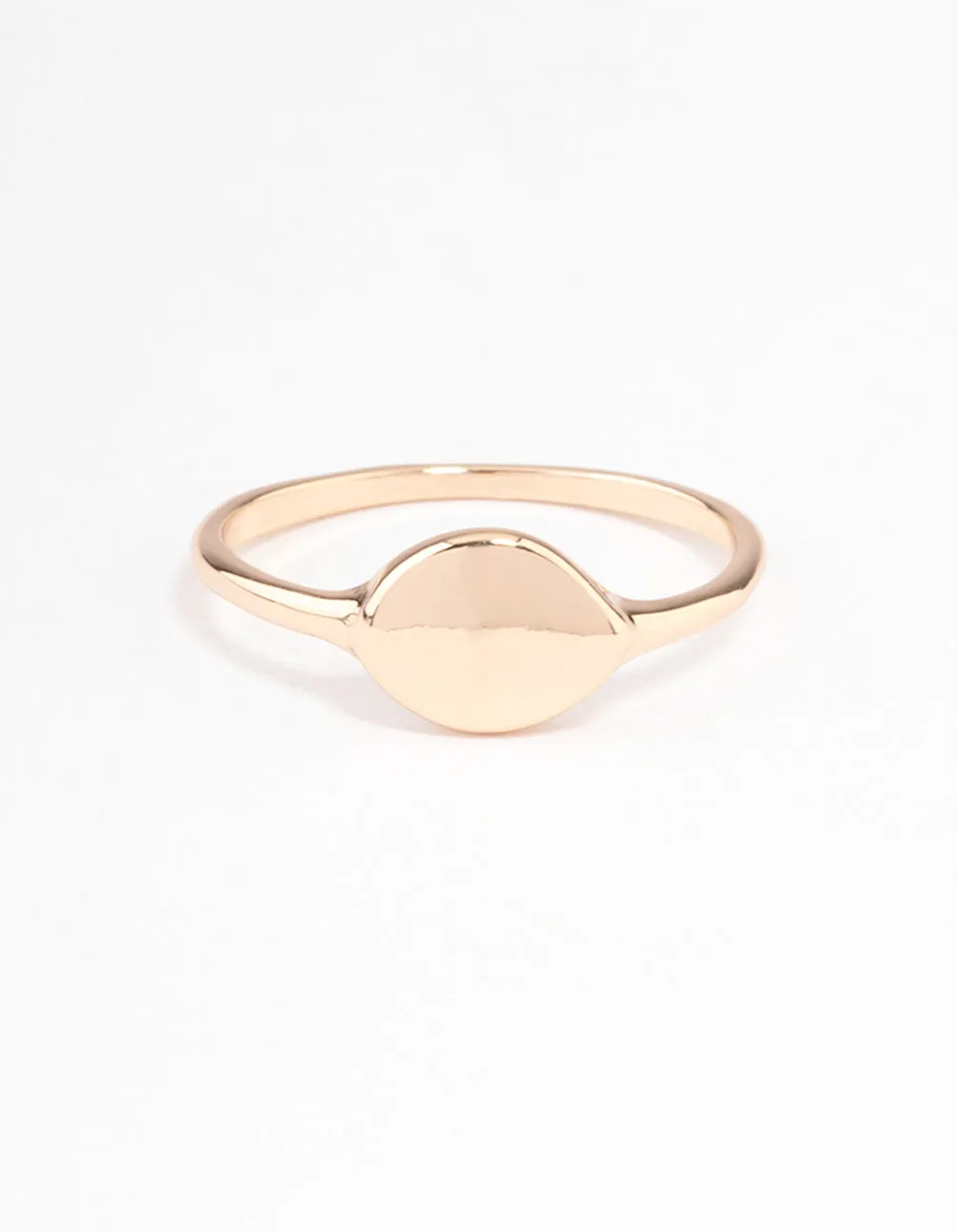 Gold Rounded Metal Ring