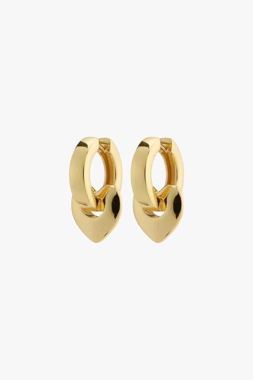 IOKASTE recycled chunky hoops gold-plated