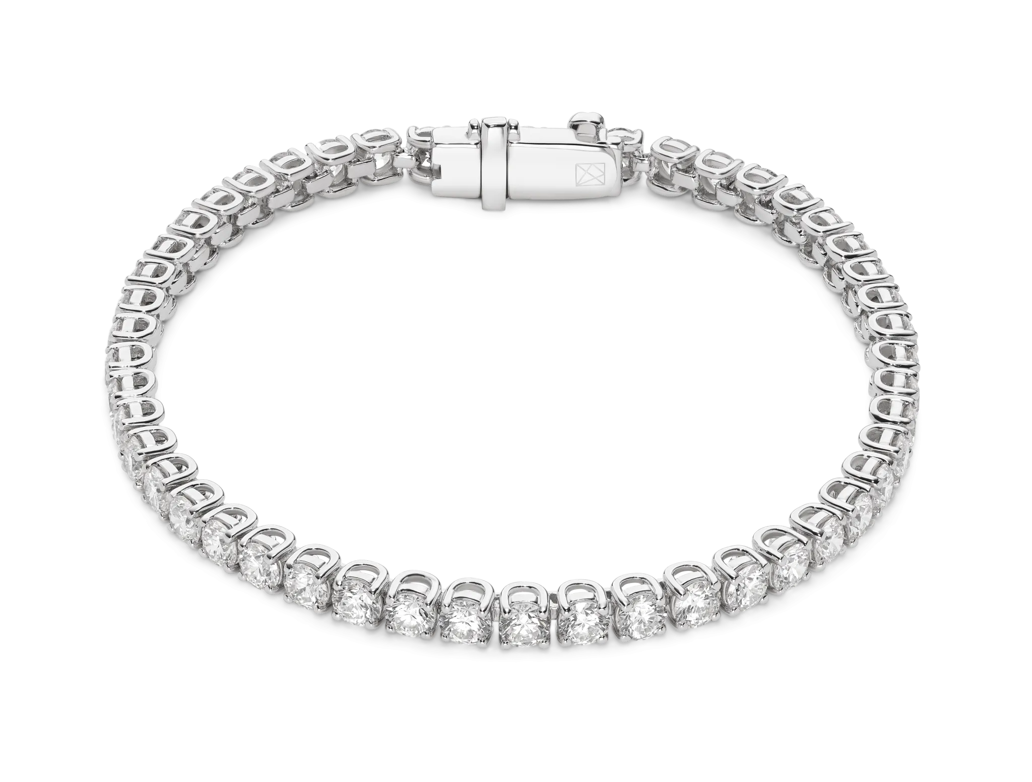 Lab-Grown Diamond Medium Tennis Bracelet - E/F color, 7 length | White