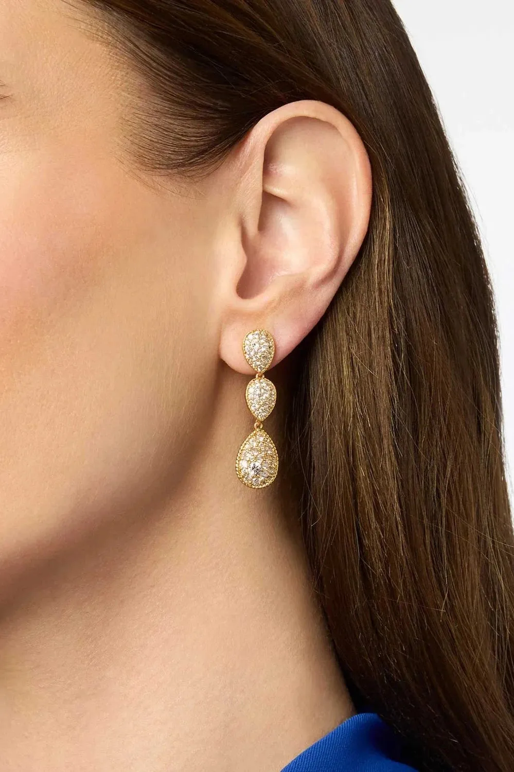 Luna Teardrop Tier Earrings