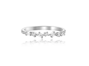 Mini Baguette Diamond White Gold Ring