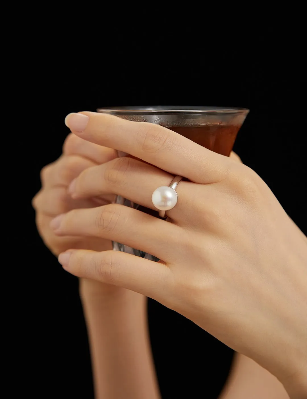 Minimalist Single Pearl Rings