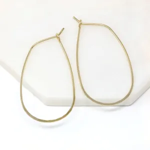 Modern Teardrop Hoop