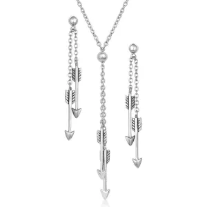 Montana Silversmiths Doubling Down Arrow Jewelry Set