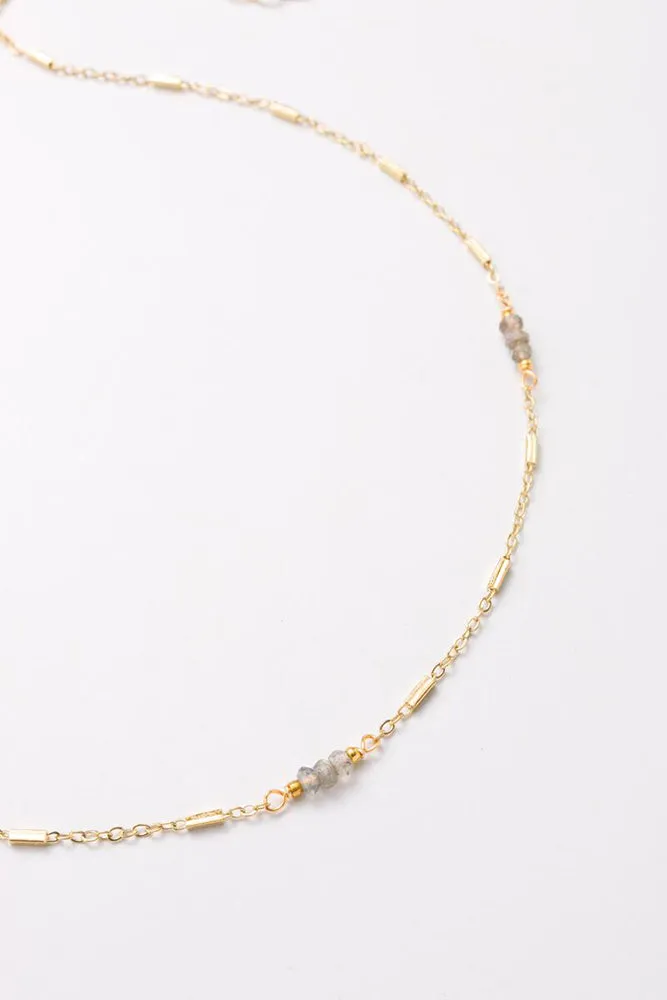 Nakamol Labradorite Delicate Short Necklace