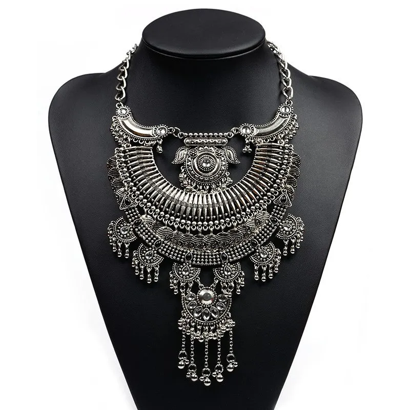 New Fashion Multi-layer Maxi Necklace Bridal Jewelry Vintage Bib Collar Choker Statement Necklaces & Pendants Collier Femme