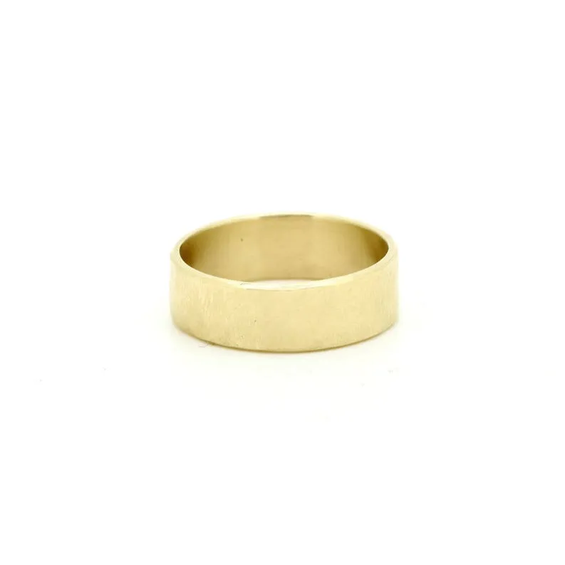 NEW! Thick Timber Ring in 10k Gold by Sasha Walsh