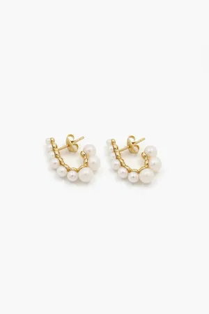 No. 12063 Gradient Pearl Earrings