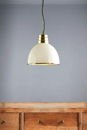 Ohio - Ivory - Tall Dome Pendant Light