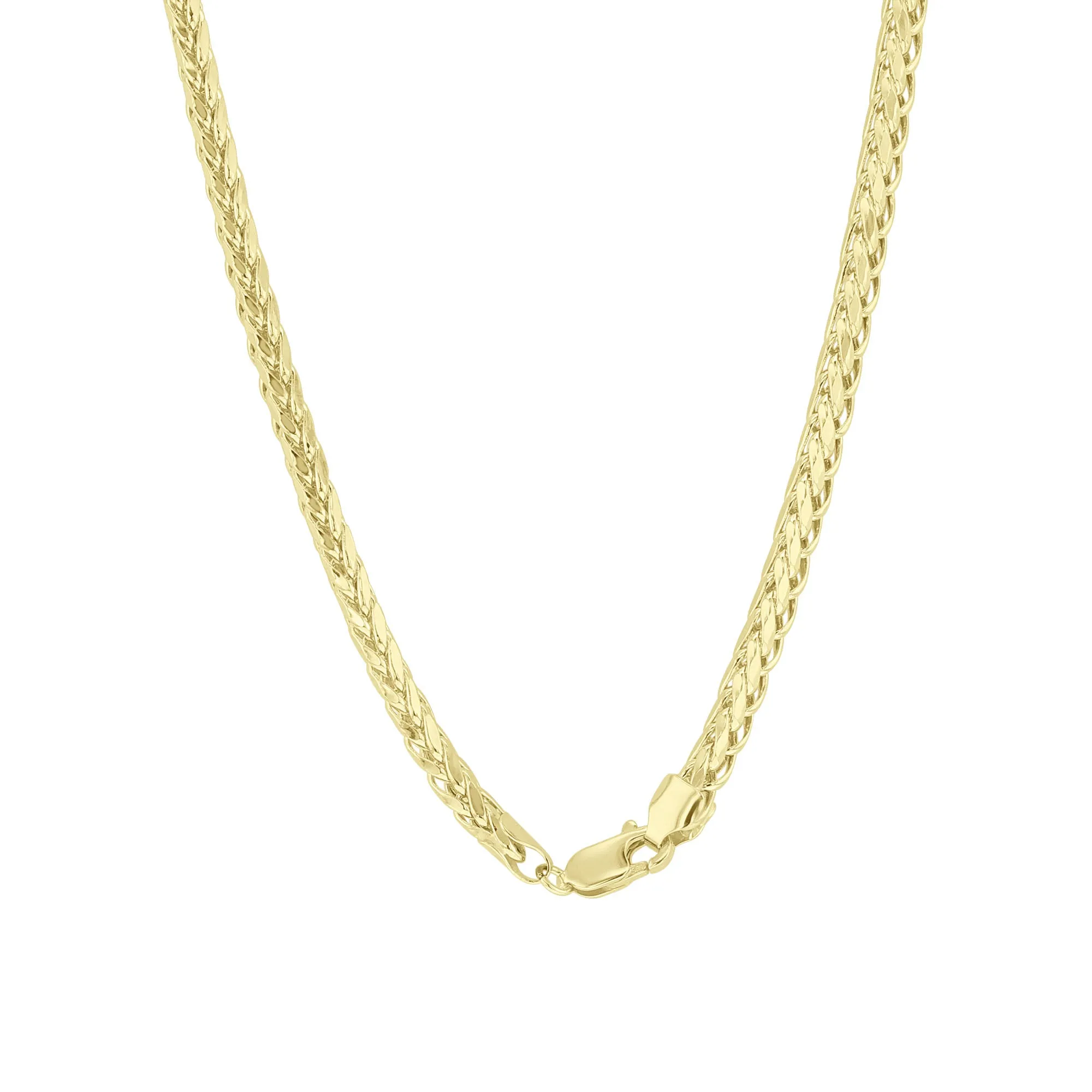 Palm Link Gold Chain Necklace 4.2mm