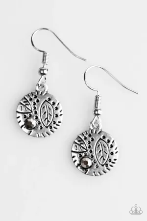 Paparazzi Earring ~ LEAF It To Chance - Silver