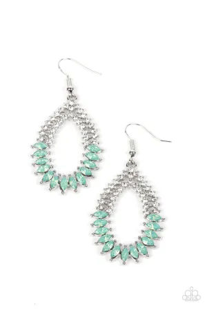 Paparazzi Earring ~ Lucid Luster - Green