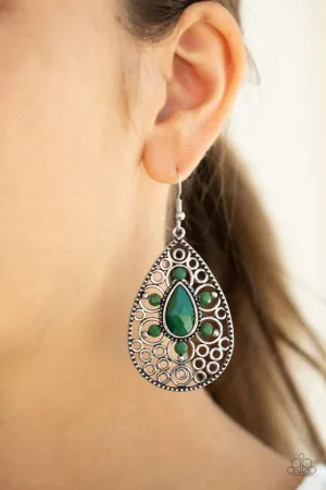 Paparazzi Earring ~ Modern Garden - Green