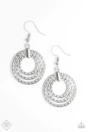 Paparazzi Earring ~ Open Plains  - Silver