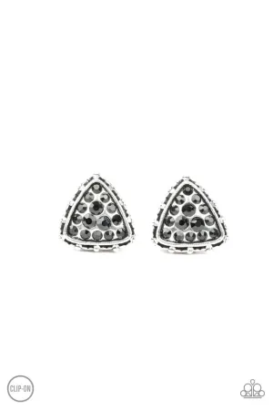 Paparazzi Earring ~ Rebel Rapture - Black